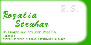 rozalia struhar business card